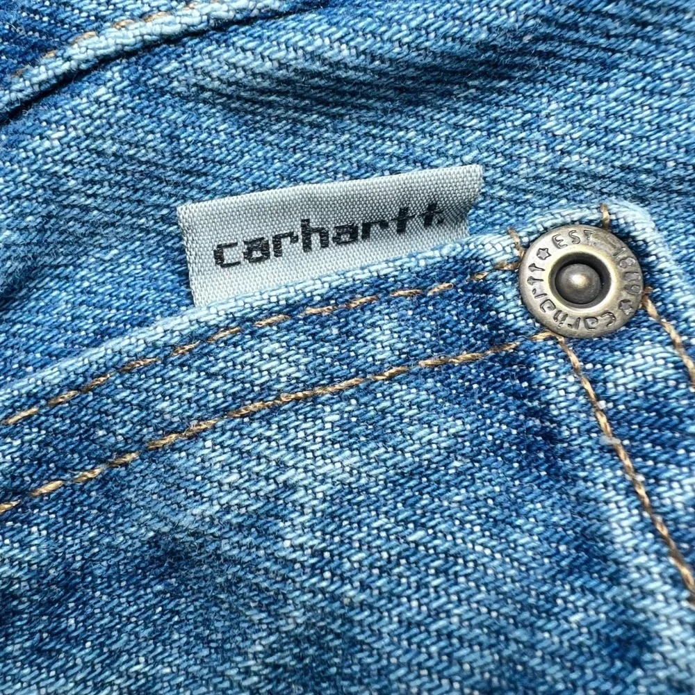 Vintage Carhartt Mens Size 38x32 Traditional Fit Jeans Blue Denim Workwear Y2K‎